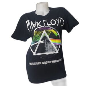 PINK FLOYD Dark Side of the Moon Black T Shirt Womens Size Medium